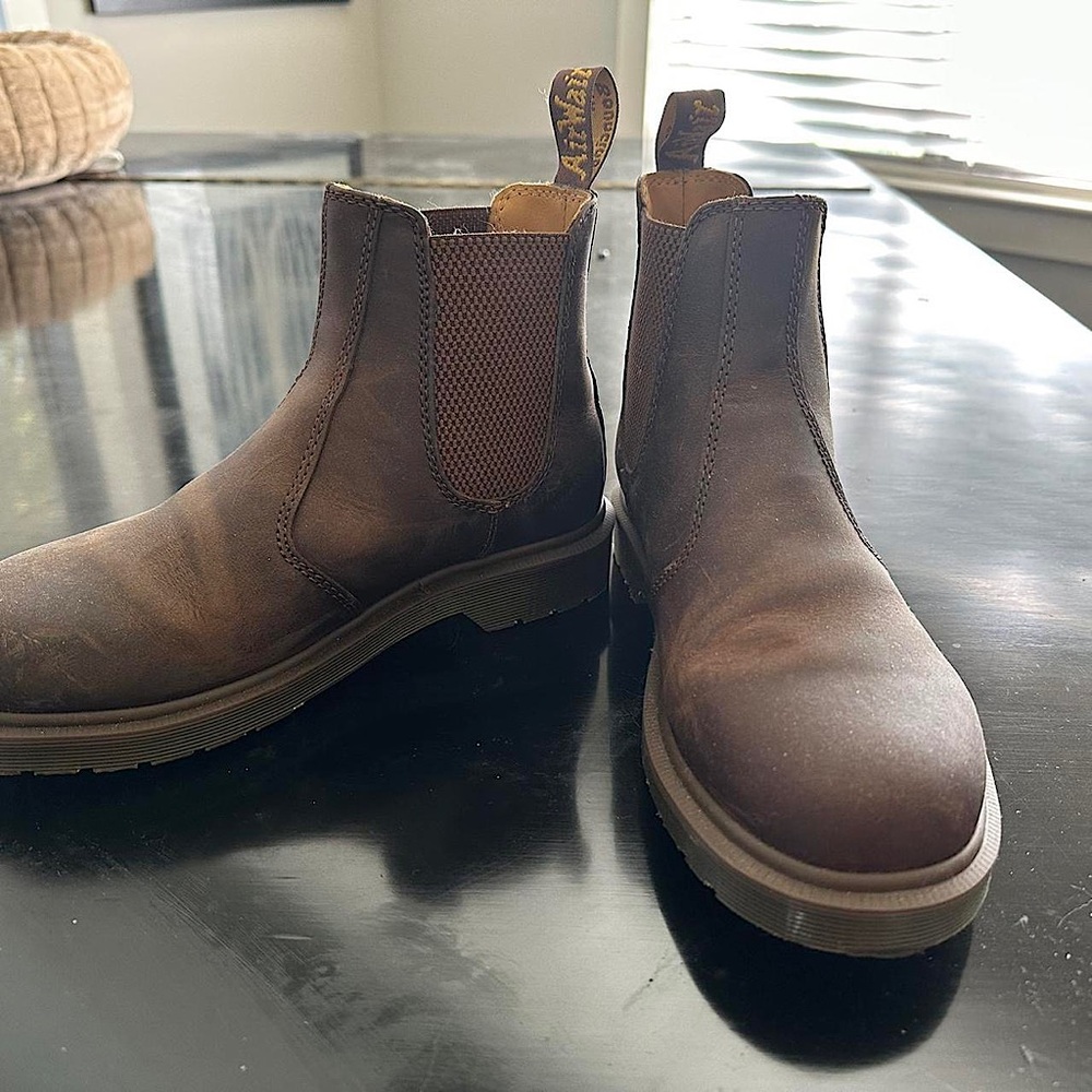 Dr. Martens brown leather Chelsea boot